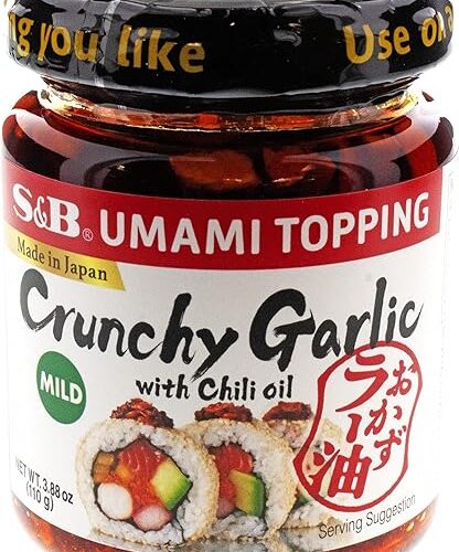S&B Chili Oil with Crunchy Garlic, 3.9 Ounce