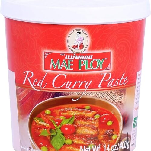 Mae Ploy Thai Red Curry Paste - 14 Ounce Per Jar